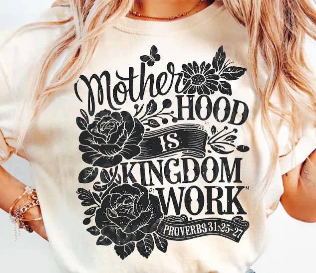 Christian Mom Shirt, Motherhood is Kingdom Work Shirt, motherhood Shirt, Retro Christian Mom Shirt, Christian Shirt, Mothers Day Shirt Christian Mom Shirt, Motherhood is Kingdom Work Shirt, motherhood Shirt, Retro Christian Mom Shirt, Christian Shirt, Mothers Day Shirt