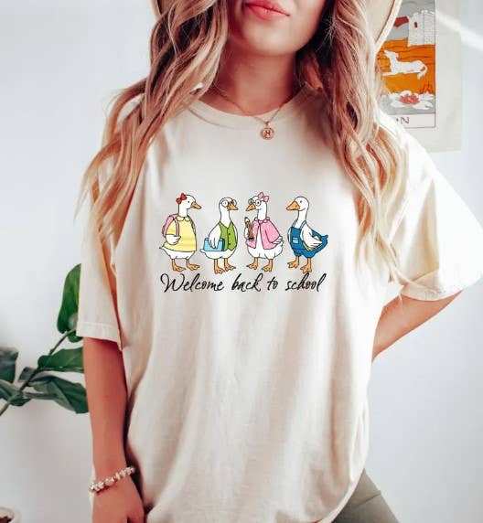 Back To School Shirt, Teacher Goose T Shirt, Welcome Back To School Shirt, First Day Of School Gift, Silly Goose Teacher Back To School Shirt, Teacher Goose T Shirt, Welcome Back To School Shirt, First Day Of School Gift, Silly Goose Teacher