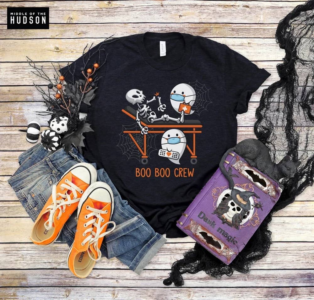 Boo Boo Crew shirt, nurse, doctor, paramedic, EMT, halloween shirt, trick or treat, happy halloween, mens, womens, unisex Boo Boo Crew shirt, nurse, doctor, paramedic, EMT, halloween shirt, trick or treat, happy halloween, mens, womens, unisex