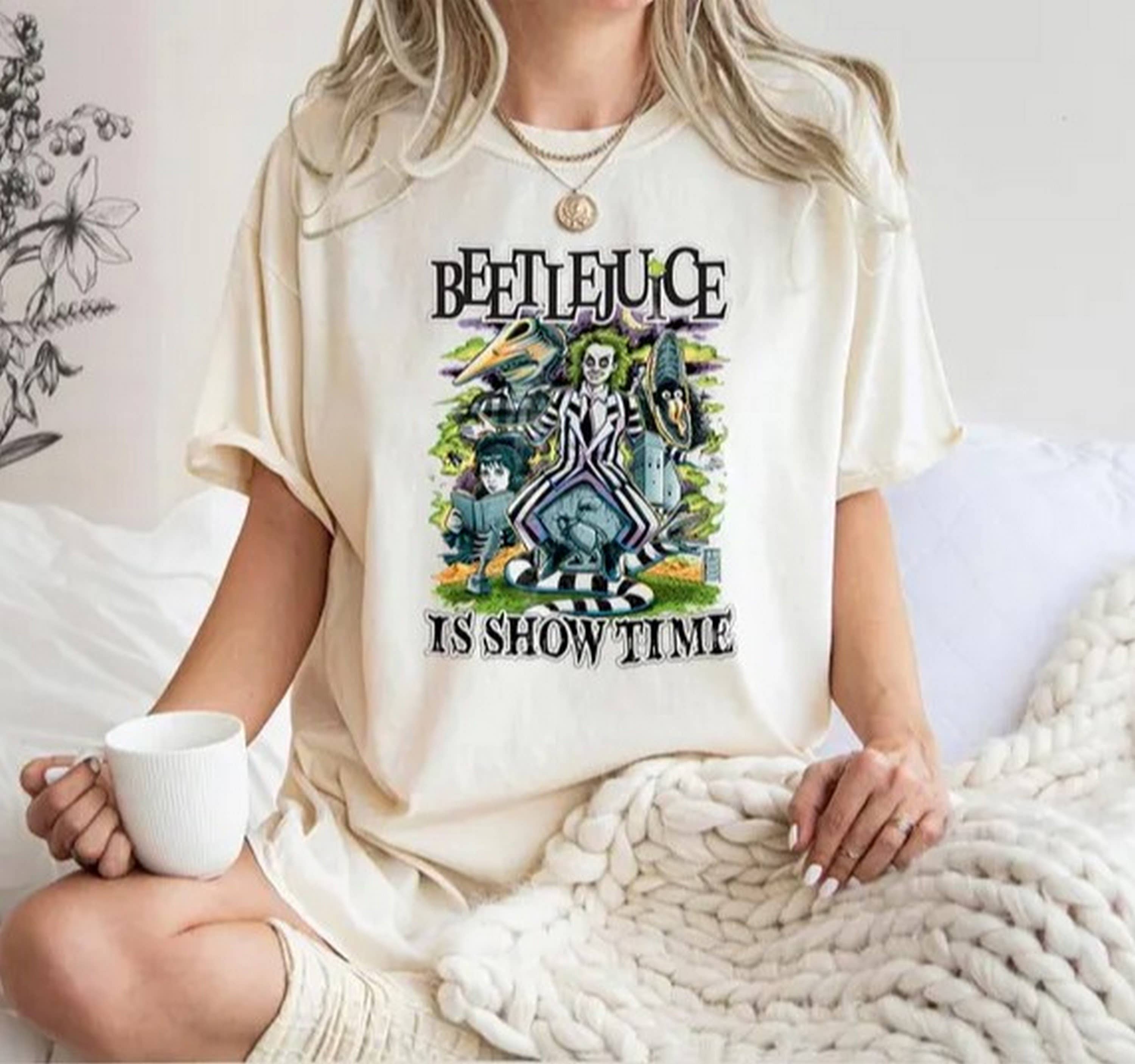 Beetlejuice It's Show Time Shirt, Horror Characters Shirt, Horror Movies Shirt, Halloween Shirt, Unusual Horror Shirt Beetlejuice It's Show Time Shirt, Horror Characters Shirt, Horror Movies Shirt, Halloween Shirt, Unusual Horror Shirt