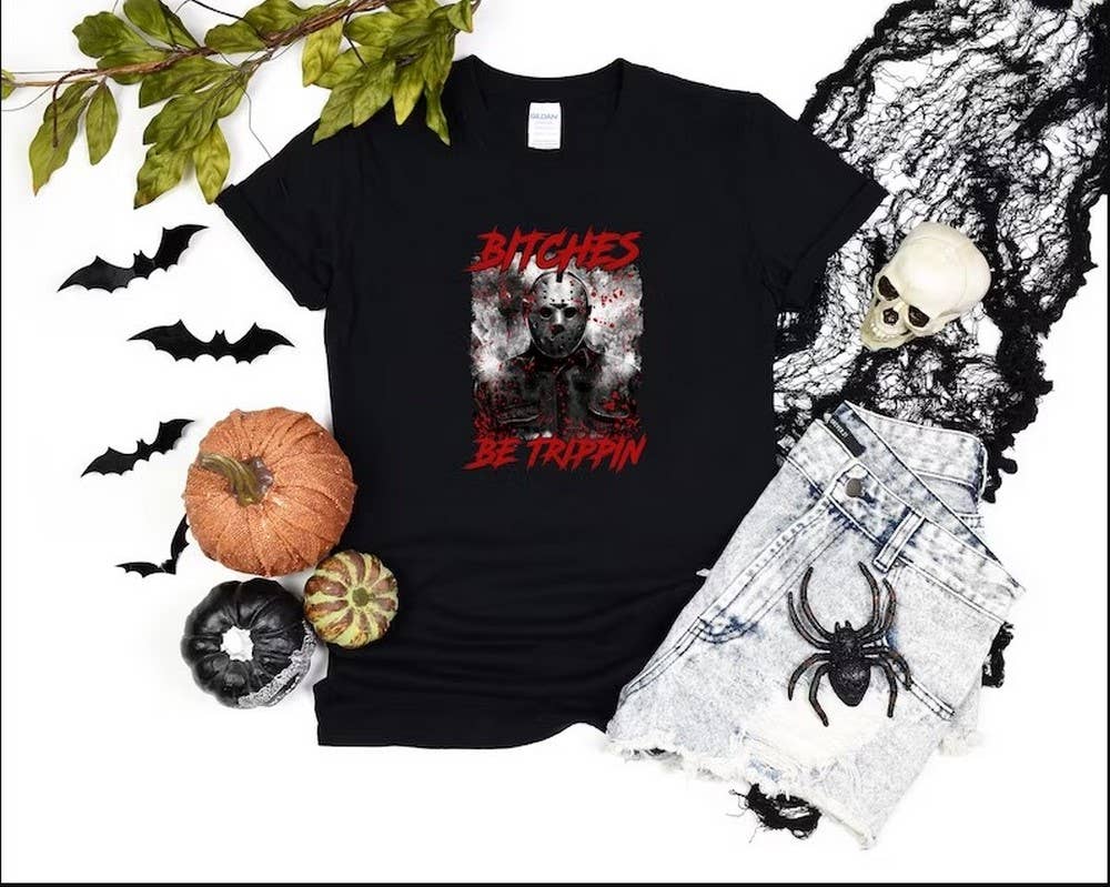 Bitches Be Trippin Shirt, Jason Voorhees Shirt, Halloween Shirt, Horror Movie Shirt, Horror Night Tee, Jason Voorhees Horror Shirt Bitches Be Trippin Shirt, Jason Voorhees Shirt, Halloween Shirt, Horror Movie Shirt, Horror Night Tee, Jason Voorhees Horror Shirt