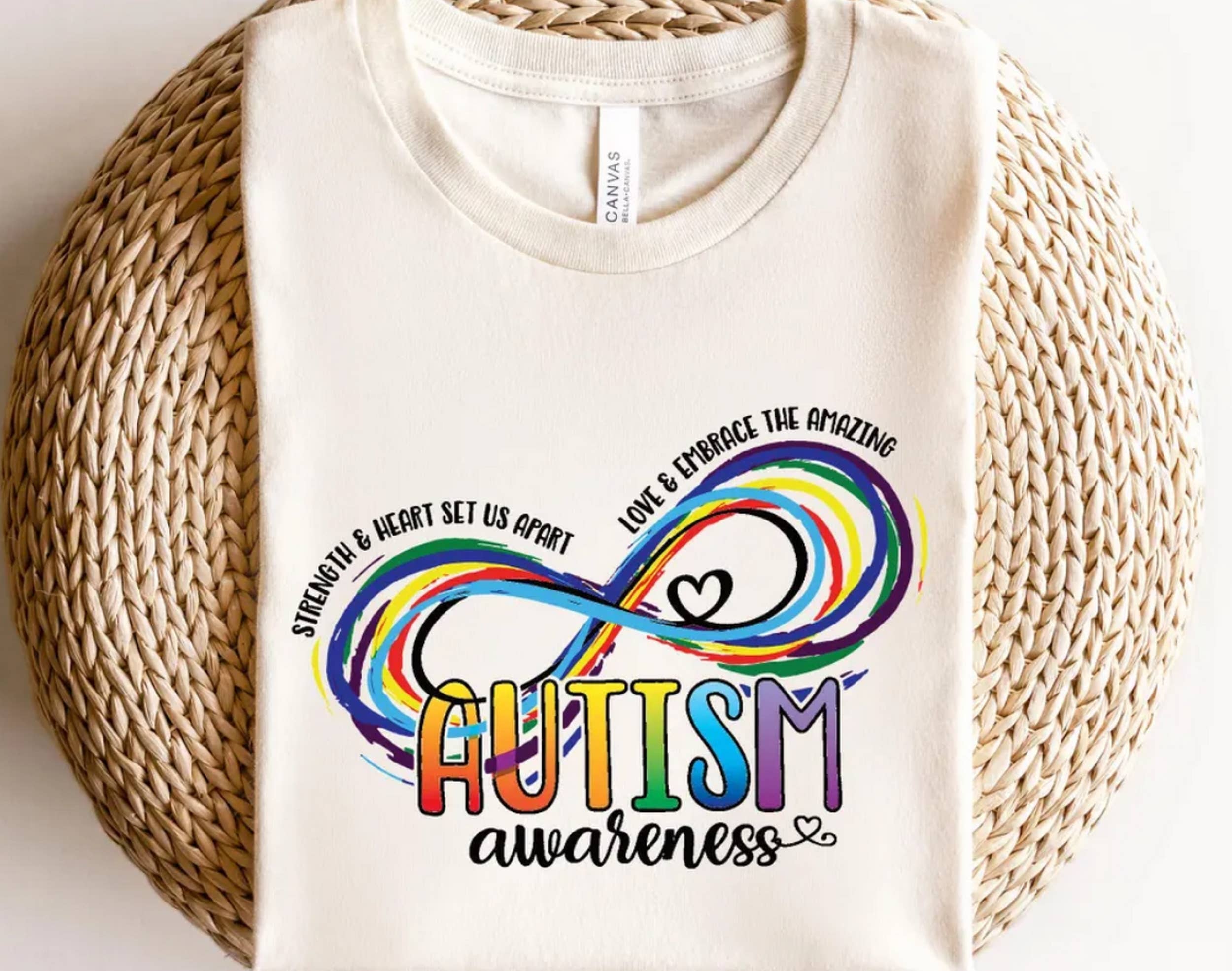Autism Awareness Shirt, Strength & Heart Set Us Apart Shirt, Infinity Puzzle Shirt, Love and Embrace Amazing Shirt, Autism Shirt Autism Awareness Shirt, Strength & Heart Set Us Apart Shirt, Infinity Puzzle Shirt, Love and Embrace Amazing Shirt, Autism Shirt