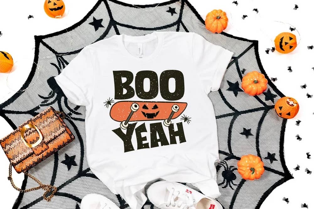 Boo Yeah Skateboard Shirt, Funny Halloween Shirt, Halloween Shirt, Fall Shirt, Skateboard Pumpkin Shirt, Halloween t+shirt, Cute Halloween Boo Yeah Skateboard Shirt, Funny Halloween Shirt, Halloween Shirt, Fall Shirt, Skateboard Pumpkin Shirt, Halloween t+shirt, Cute Halloween