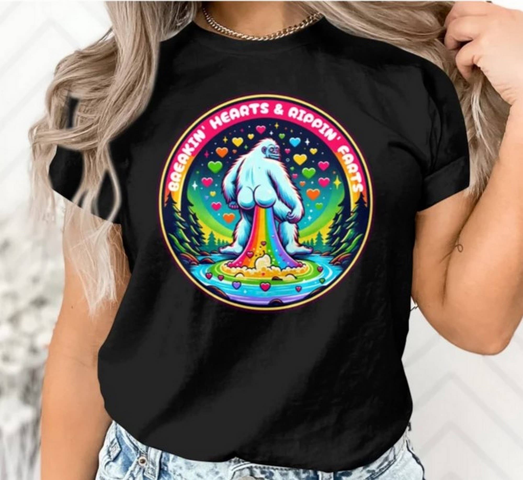 Bigfoot Breakin' Hearts and Rippin' Farts Shirt Funny Sasquatch T-Shirt Yeti Squatch Tee, Cryptozoology T Shirt, Cryptozoologist Cryptid Top Bigfoot Breakin' Hearts and Rippin' Farts Shirt Funny Sasquatch T-Shirt Yeti Squatch Tee, Cryptozoology T Shirt, Cryptozoologist Cryptid Top