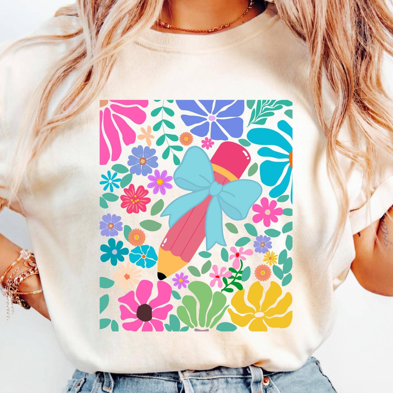 Boho Flowers Teacher Shirt - Floral Teacher Tshirt - Back to school Graphic - First Day of school Boho Flowers Teacher Shirt - Floral Teacher Tshirt - Back to school Graphic - First Day of school