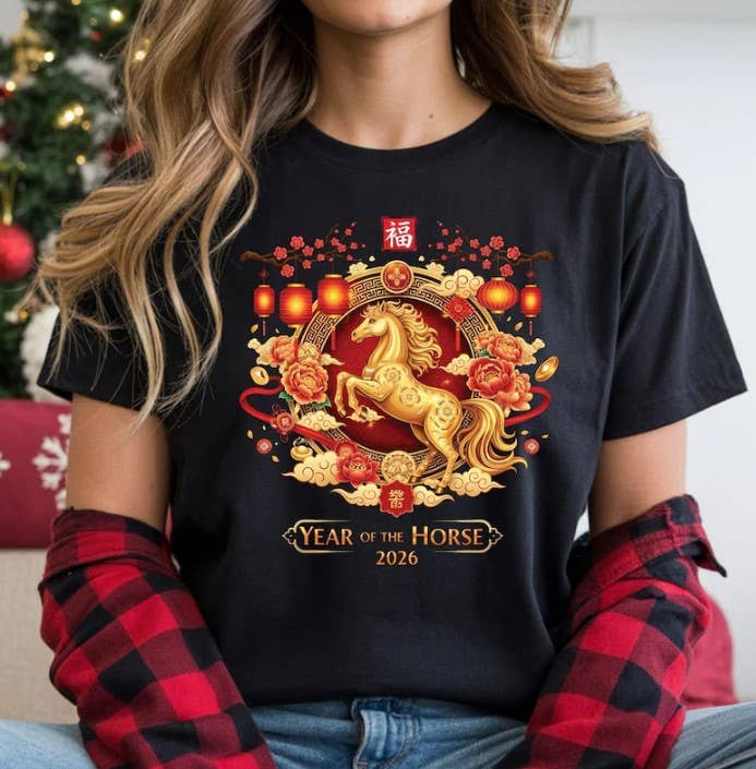 Chinese New Year 2026 Shirt, Year of the Horse Long Sleeve, Lunar New Year Horse T-Shirt, Zodiac Horse Sweatshirt, CNY 2026 Gift Shirt Long Sleeve Chinese New Year 2026 Shirt, Year of the Horse Long Sleeve, Lunar New Year Horse T-Shirt, Zodiac Horse Sweatshirt, CNY 2026 Gift Shirt Long Sleeve