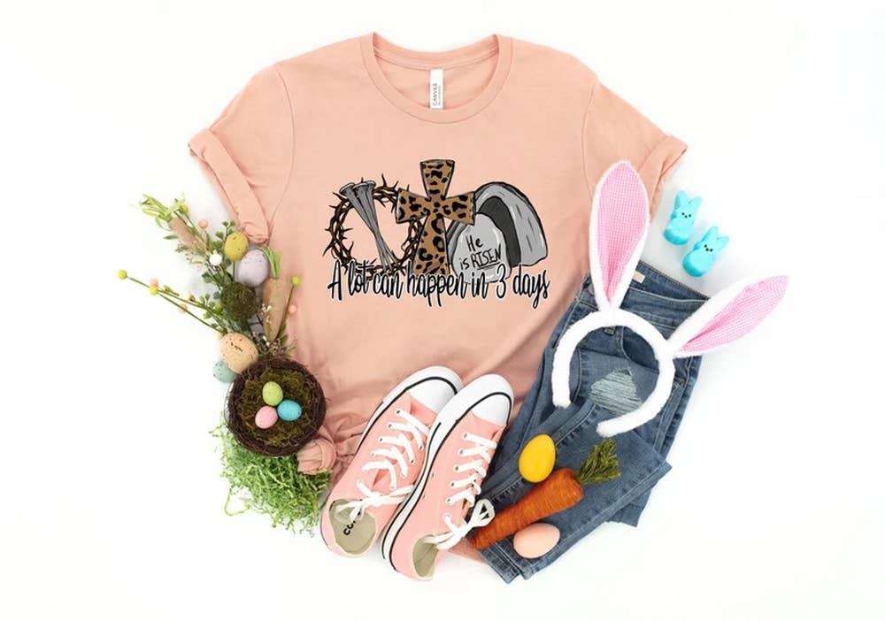 A Lot Can Happen in 3 Days Shirt, He is Risen Easter Shirt, Christian Easter Shirt, Easter is for Jesus Shirt ,Easter Shirt, Easter Shirt A Lot Can Happen in 3 Days Shirt, He is Risen Easter Shirt, Christian Easter Shirt, Easter is for Jesus Shirt ,Easter Shirt, Easter Shirt