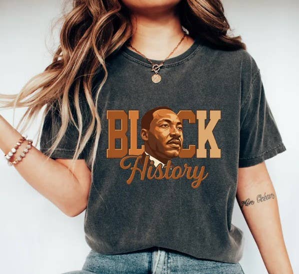Black History Month Shirt MLK Tee, Civil Rights Shirt, Black Pride Crewneck, Martin Luther King Jr Gift Black History Month Shirt MLK Tee, Civil Rights Shirt, Black Pride Crewneck, Martin Luther King Jr Gift
