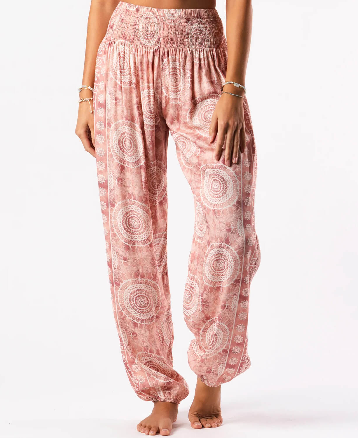 Baja Mandala Pink Harem Pants