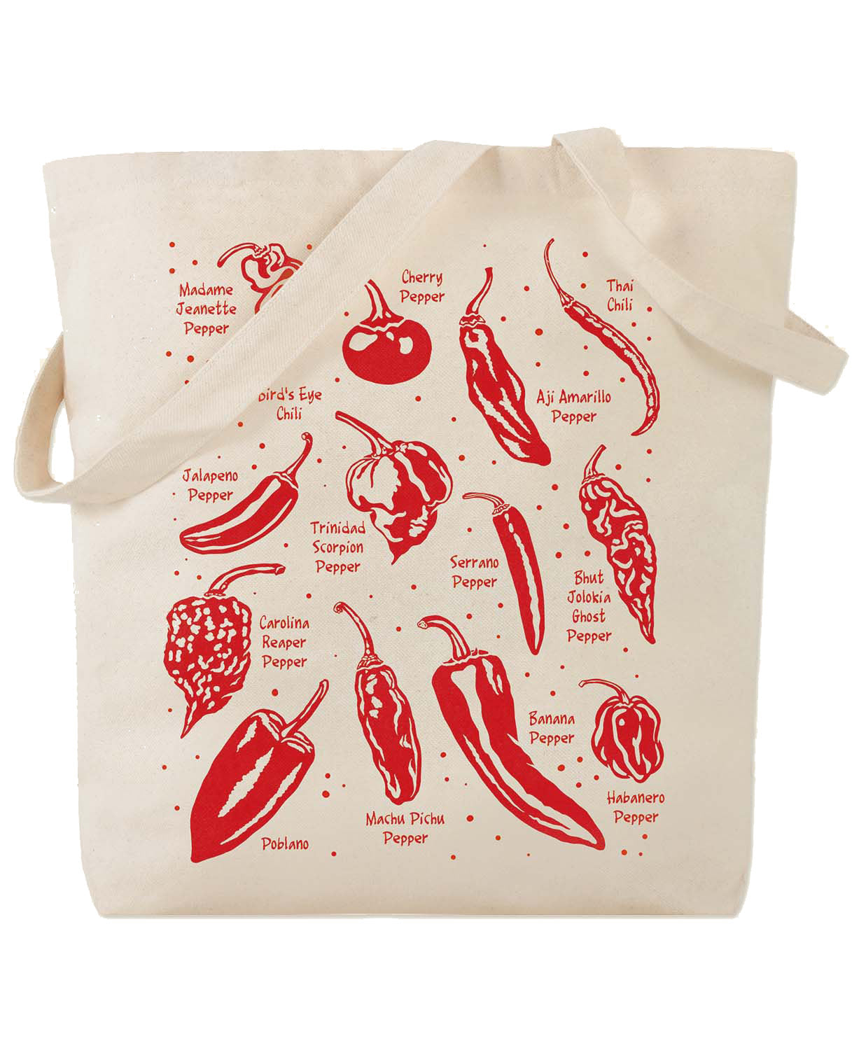 Chili Pepper Botanical Tote Bag