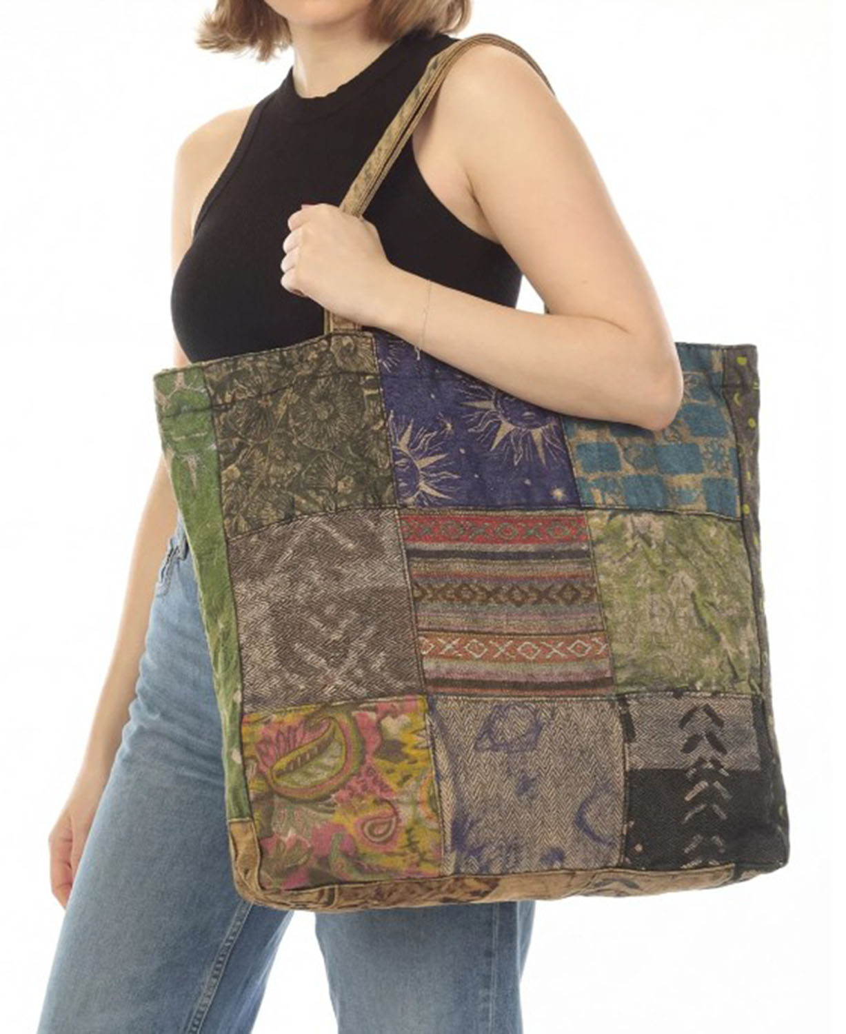 Carry It All Patchwork Tote Bag