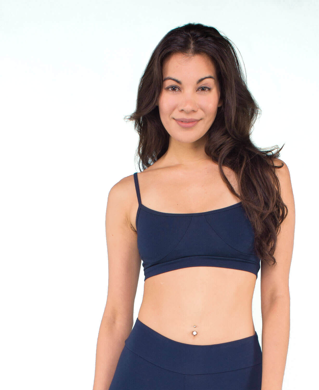 Organic Cotton Bralette - Navy