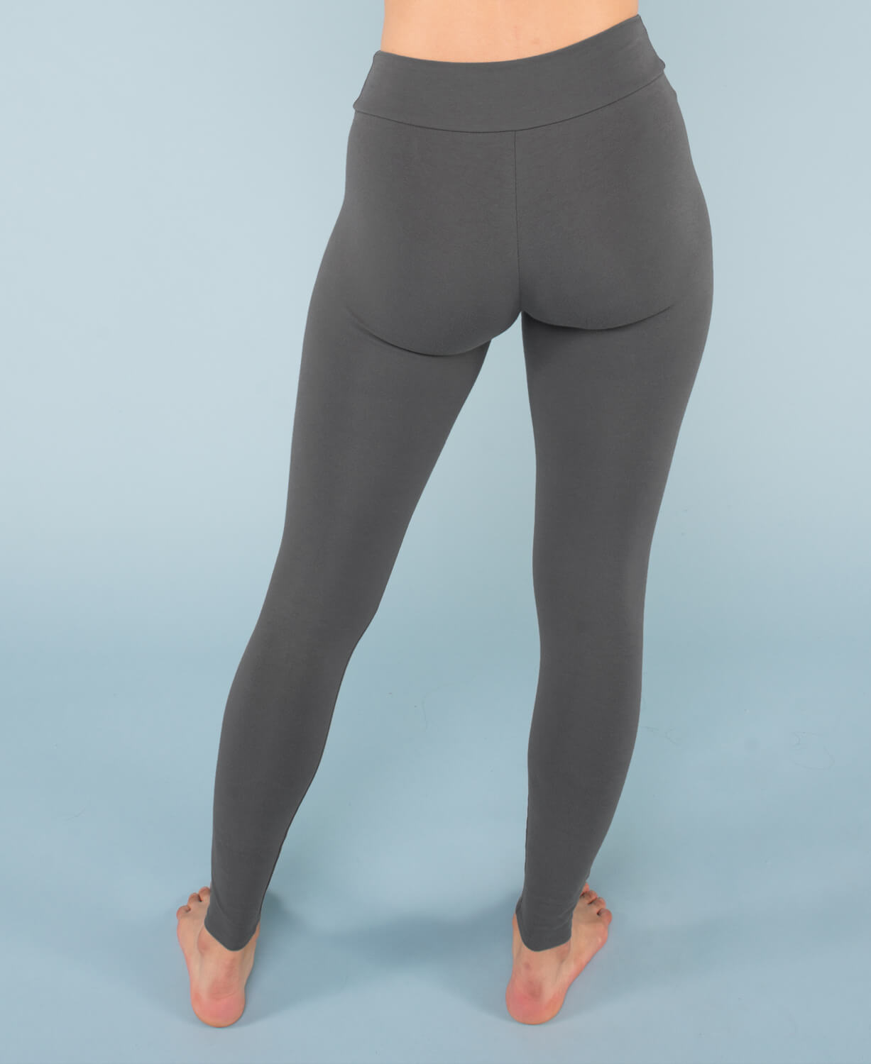 Organic Cotton Leggings - Full Length Charcoal