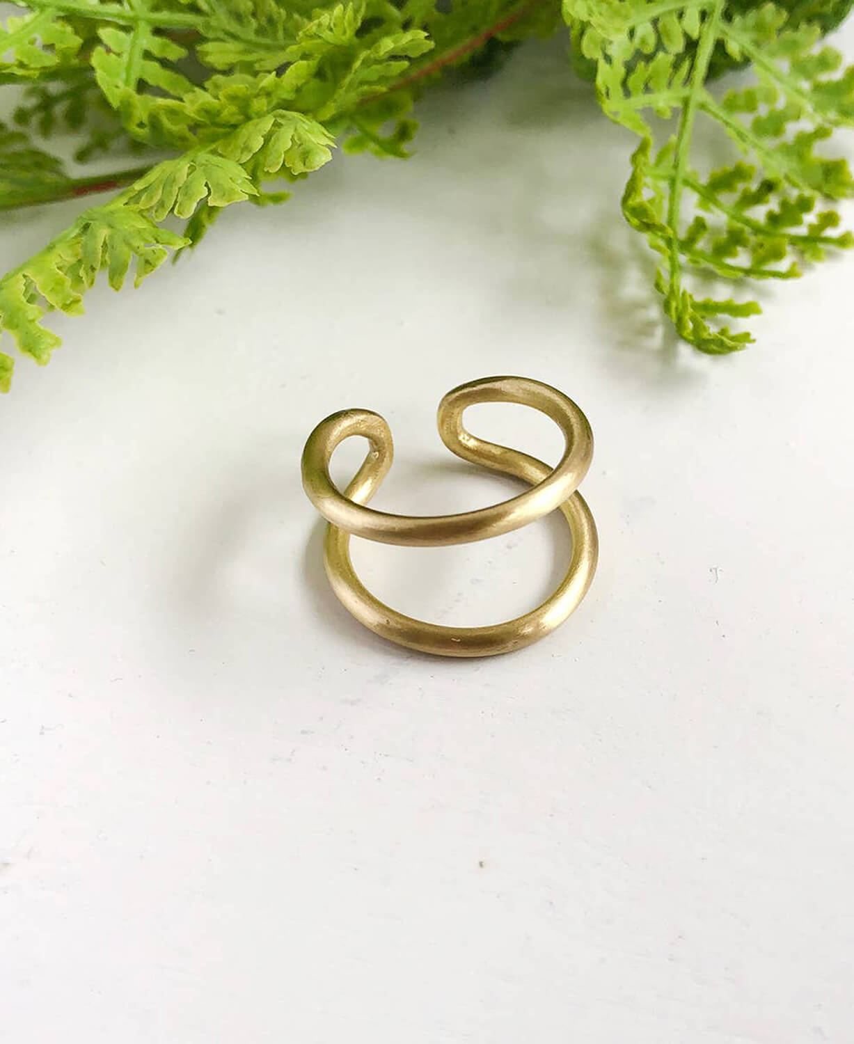 Gold Double Layer Ring