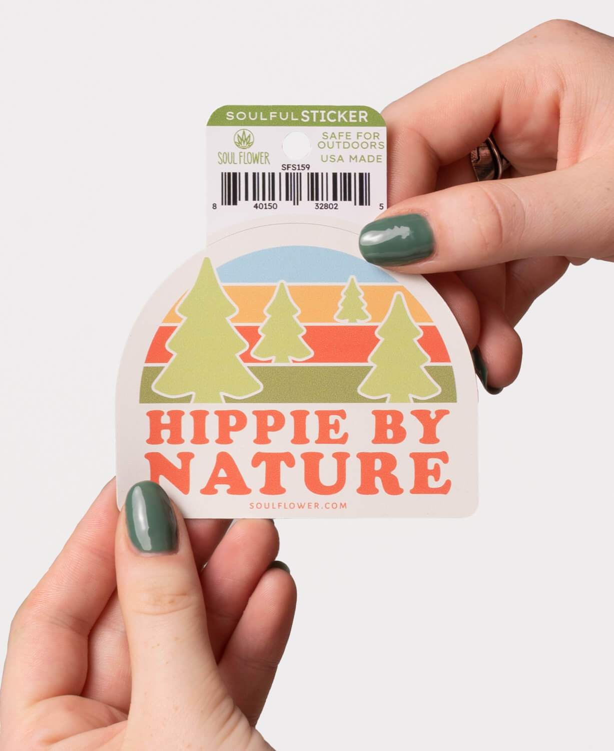 Hippie By Nature Hippie Sticker