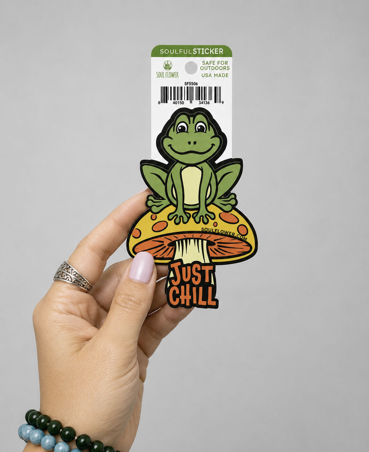Just Chill Frog Sticker