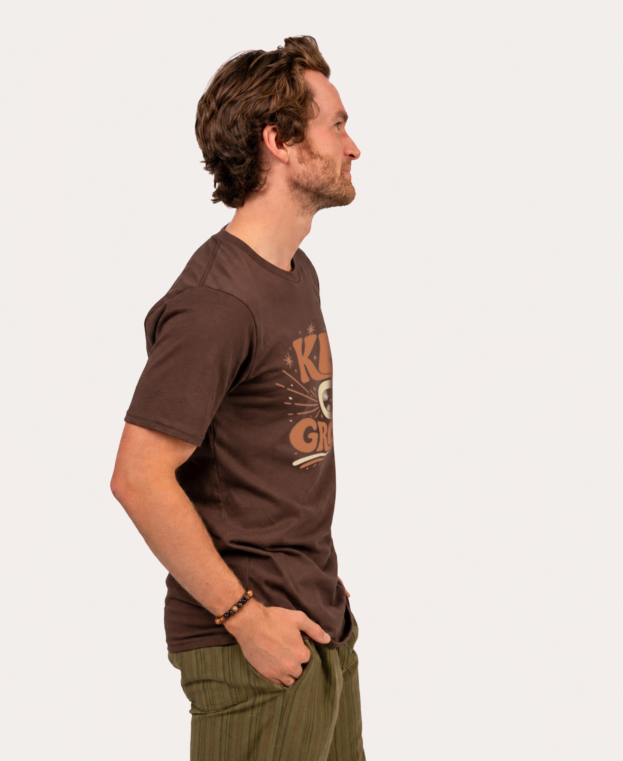 Keep On Groovin' T-Shirt - Unisex - Brown