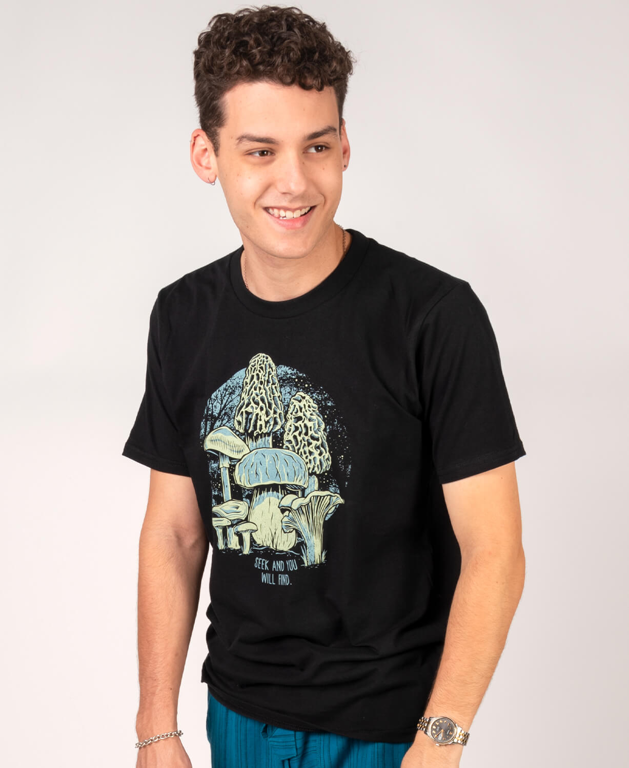 Mushroom Forager T-Shirt - Unisex - Black