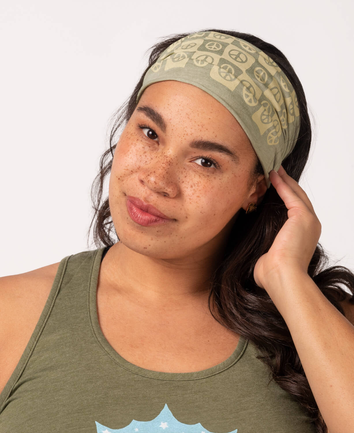 Trippy Peace Sign Boho Headband