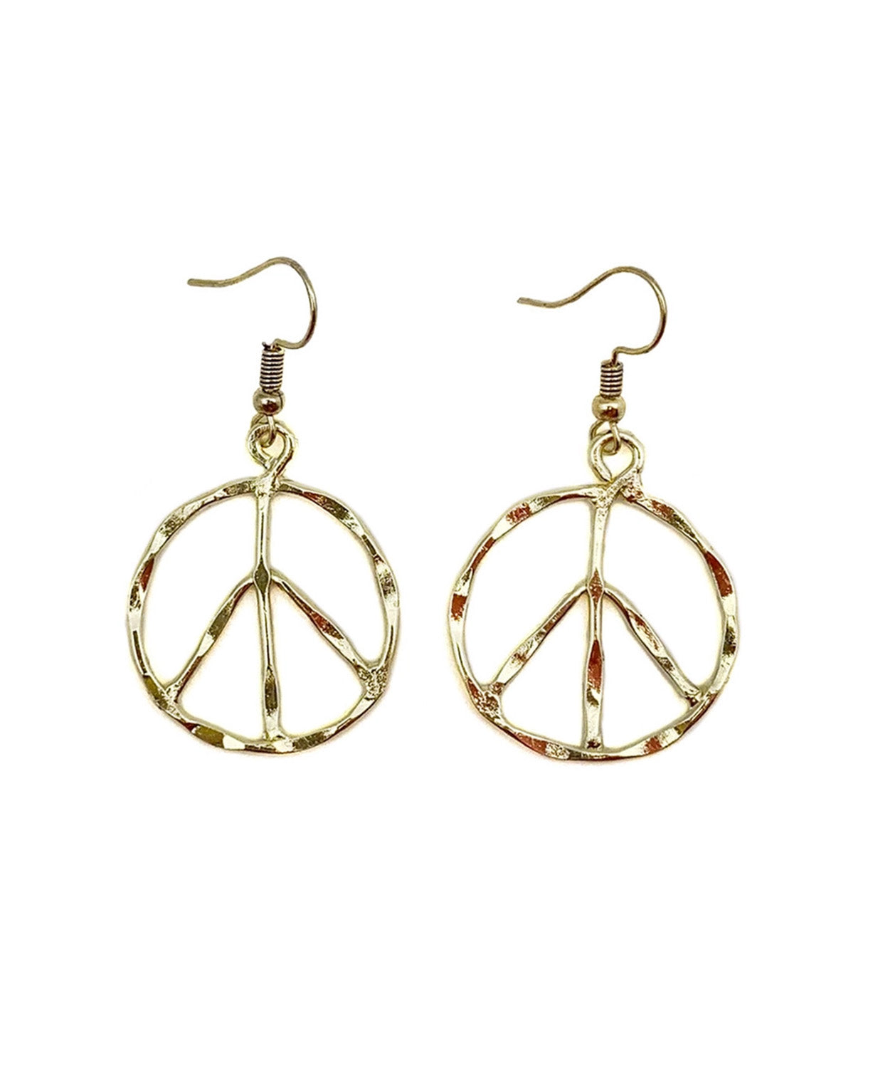 Peace Everywhere Earrings in Gold