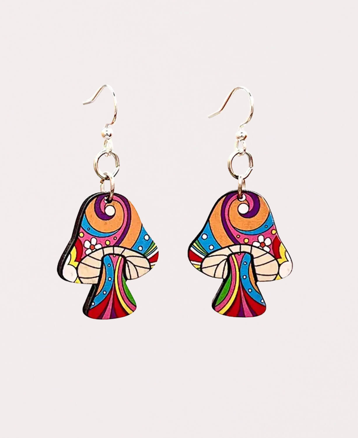 Psychedelic Mushroom Earrings