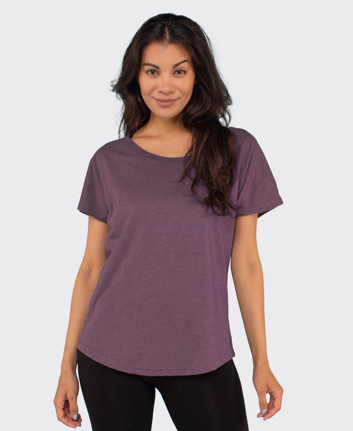 Recycled Slouch Top - Eco Plum