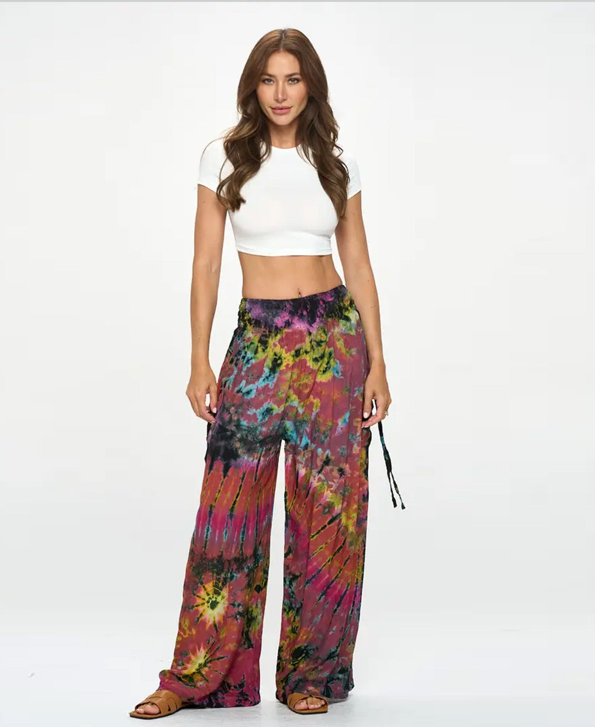 Sundown Mudmee Tie-Dye Palazzo Pants