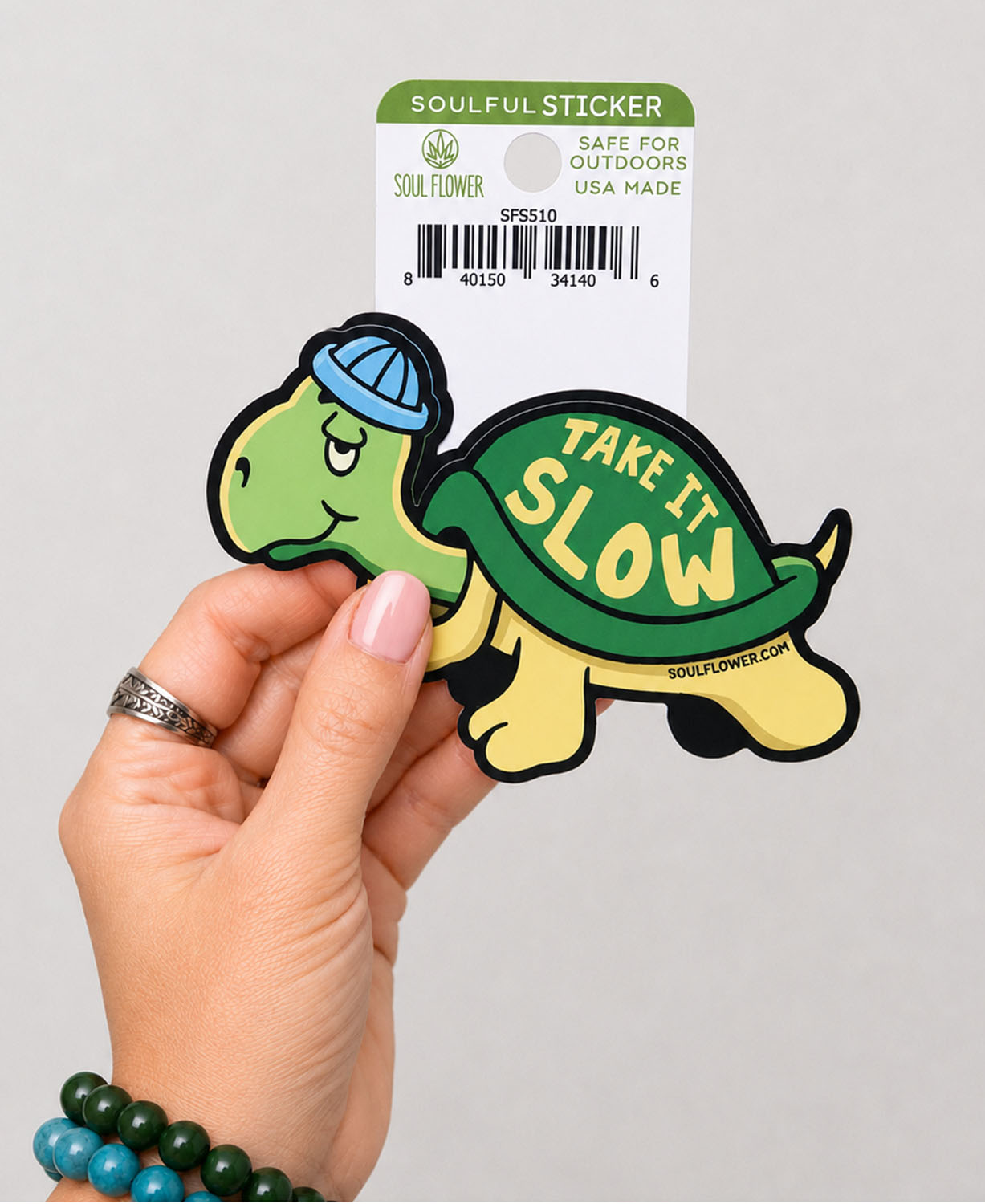 Take It Slow Turtle Sticker