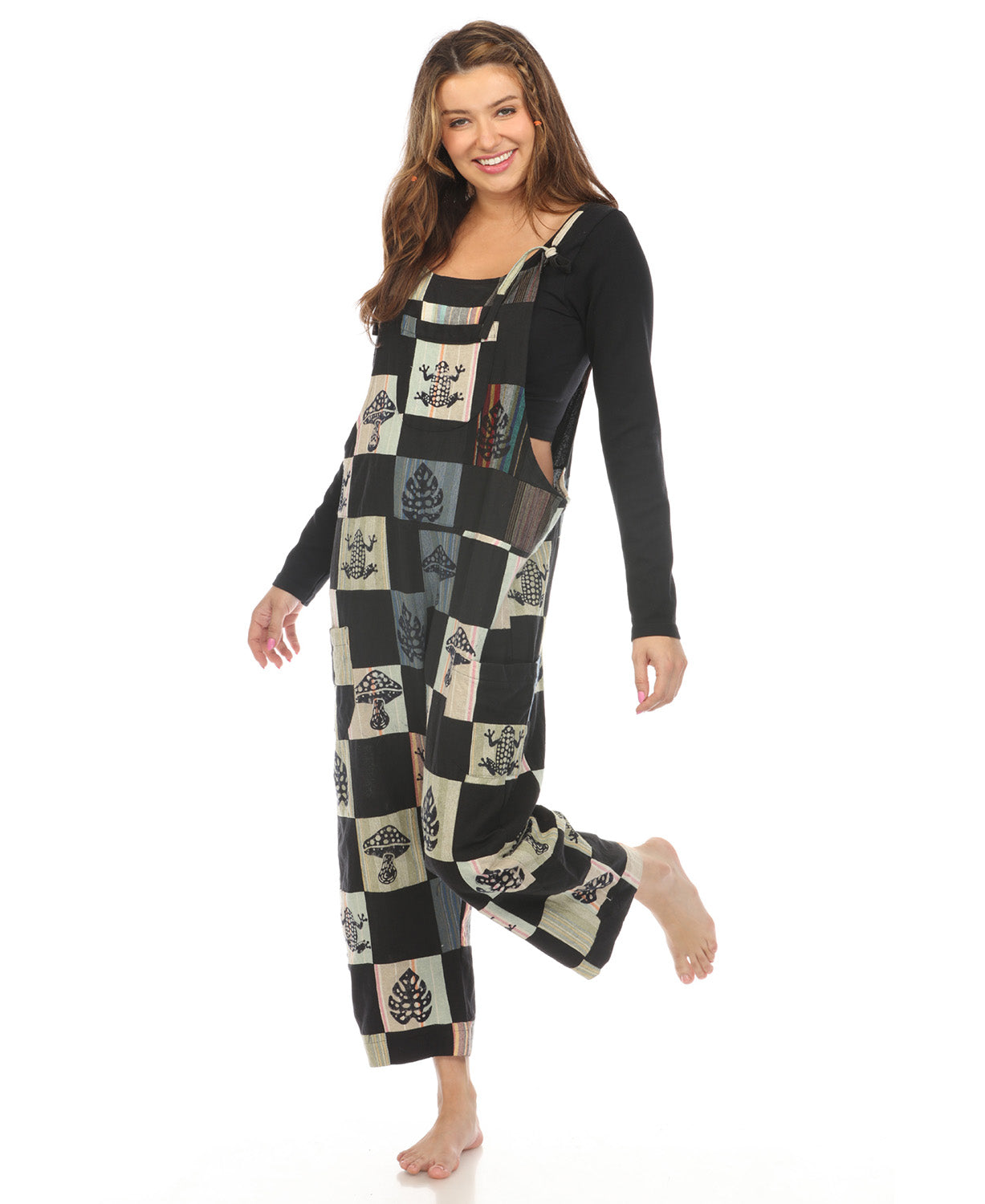 Woodland Patchwork Overalls