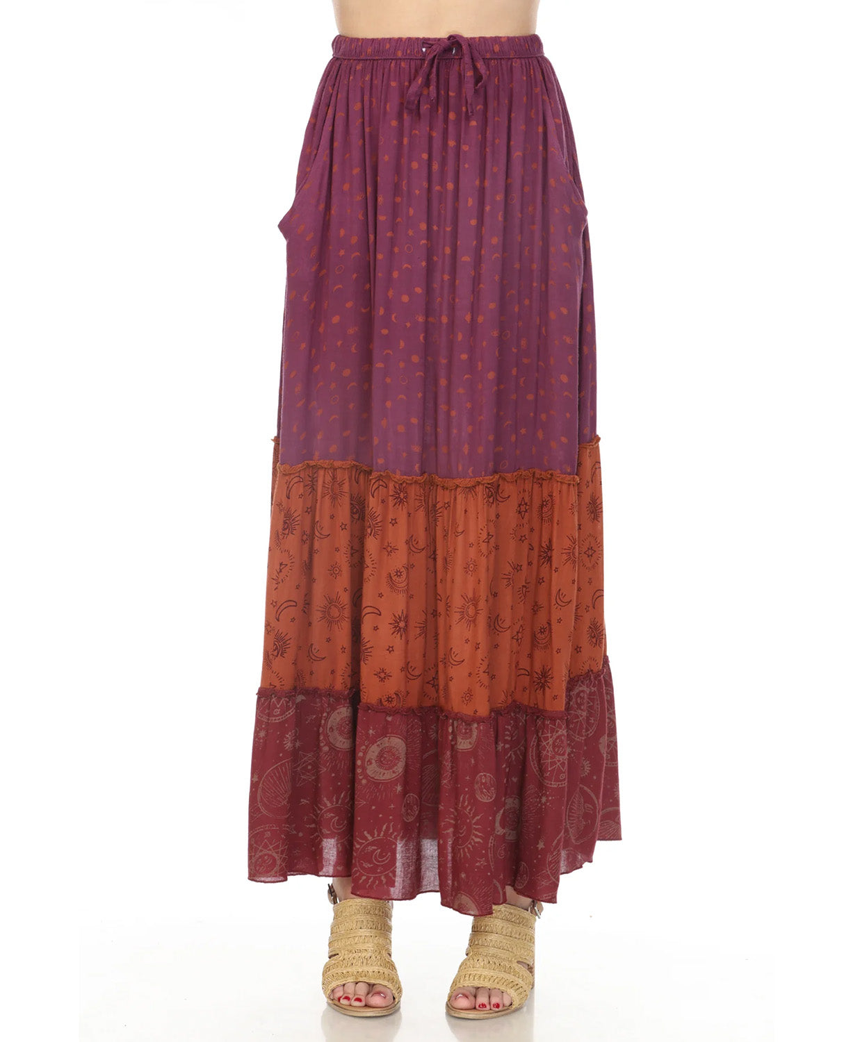 Written in The Stars Tiered Maxi Skirt